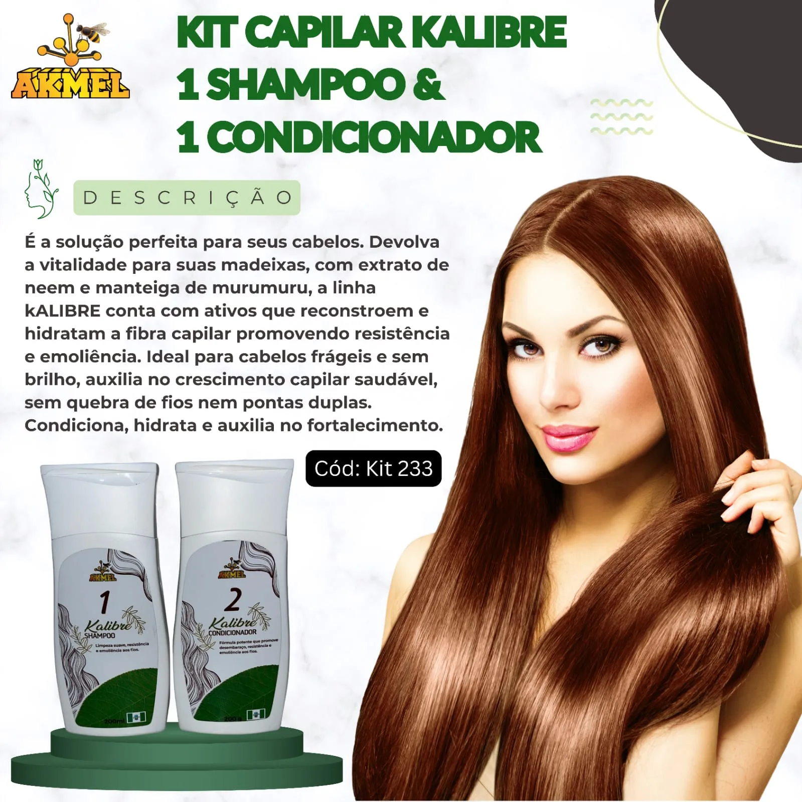 KIT CAPILAR KALIBRE (1 SHAMPOO & 1 CONDICIONADOR)