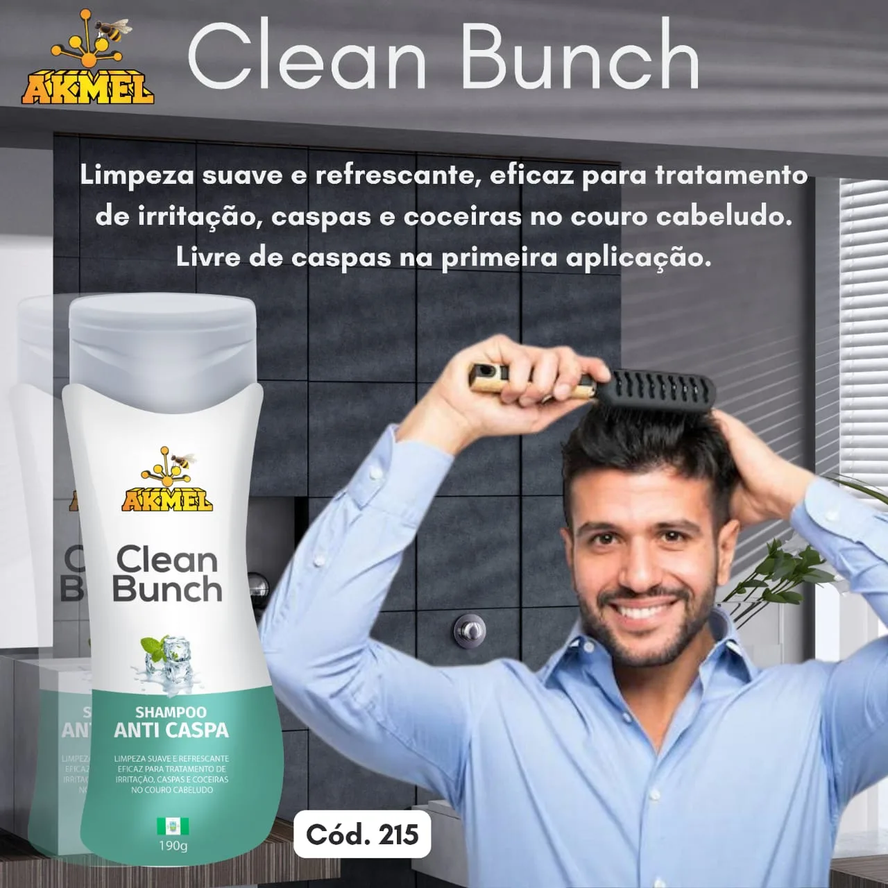 SHAMPOO CLEAN BUSH AKMEL 190g