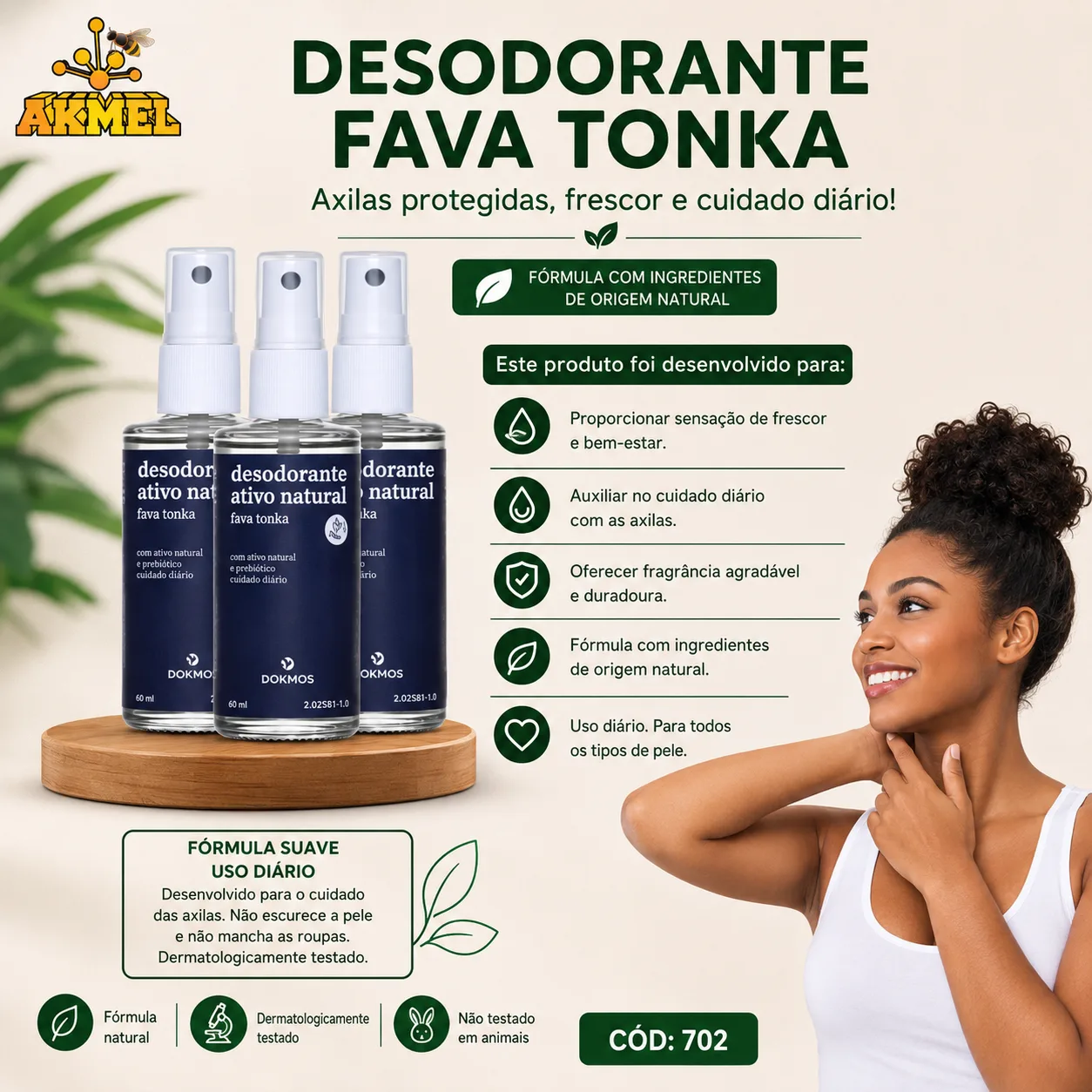 DESODORANTE FAVA TONKA - 60ml
